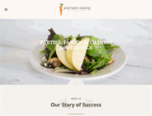 Tablet Screenshot of annetaylorcatering.com